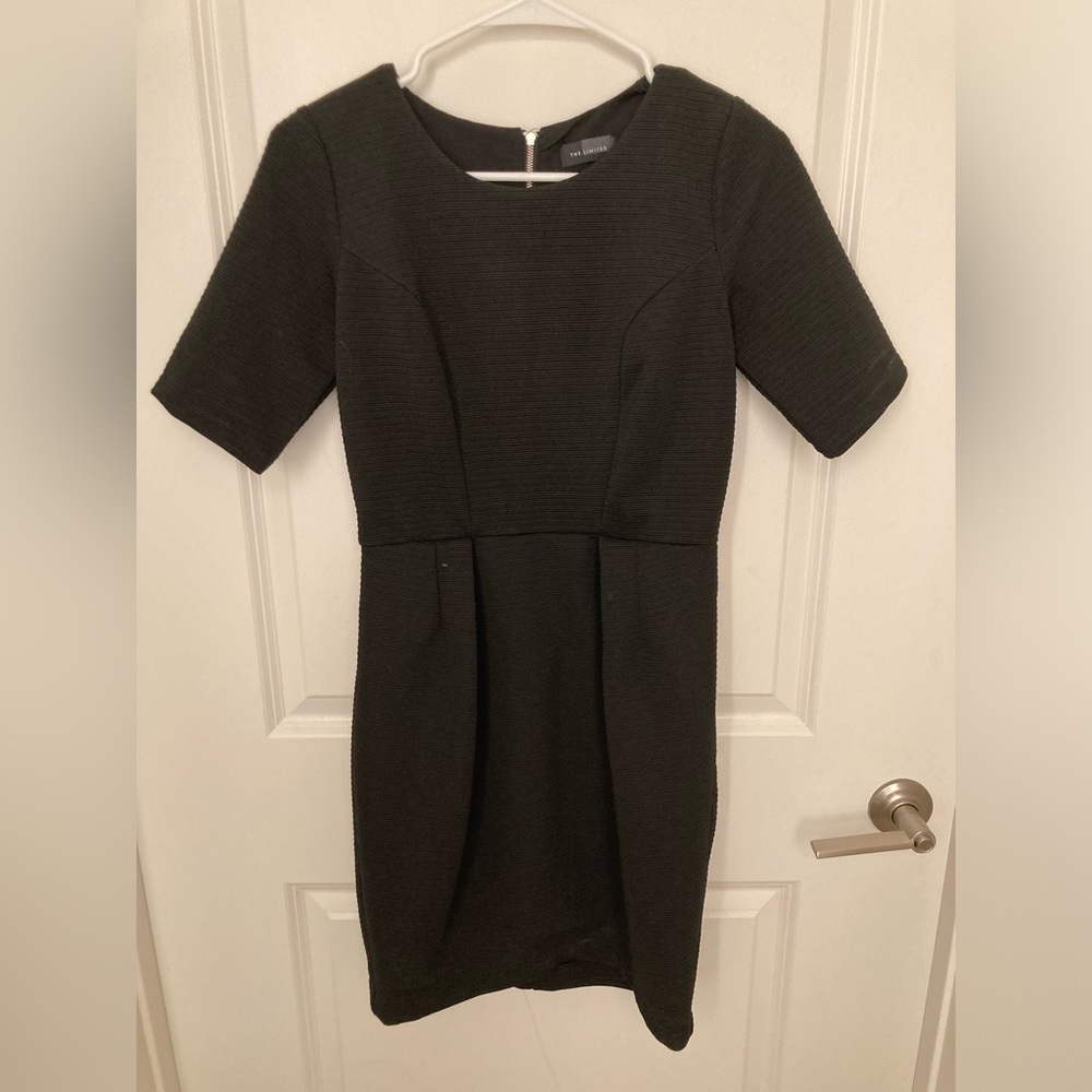 The Limited Black Pleated Dress